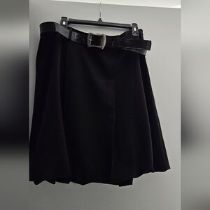Vitrin Design Black Skirt with Belt